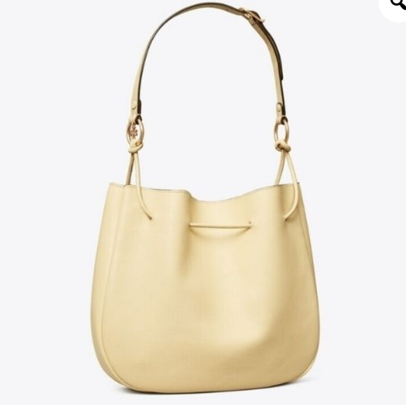 Tory Burch Handbags - Tory Burch Mercer 151 Shoulder Bag Tote Buttercream Yellow Leather Bag NEW!